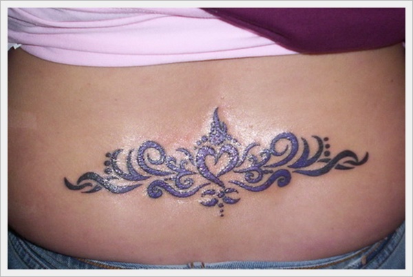 Sexy lower back tattoos for girls design, idea 16