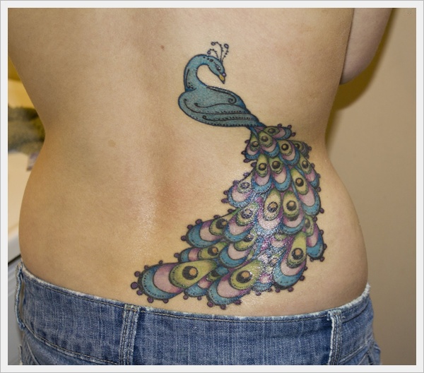 Sexy lower back tattoos for girls design, idea 10
