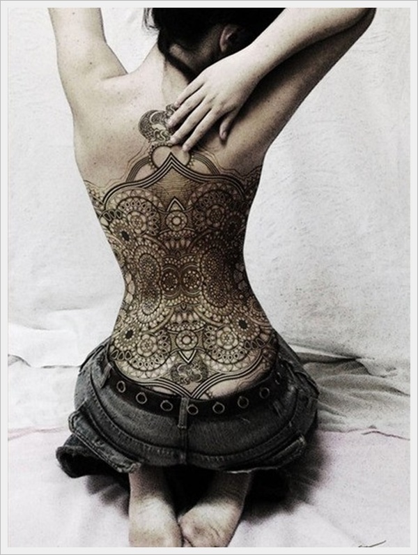 Sexy lower back tattoos for girls design, idea 29