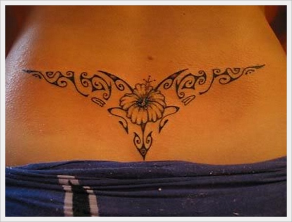 Sexy lower back tattoos for girls design, idea 9