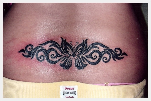 Sexy lower back tattoos for girls design, idea 32