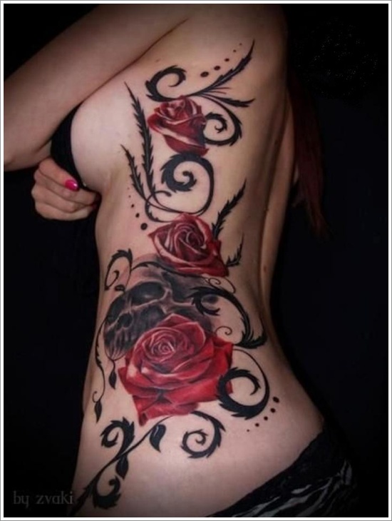 Rose tattoo design, idea 54