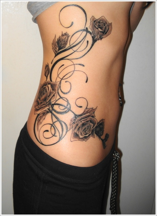 Rose tattoo design, idea 57