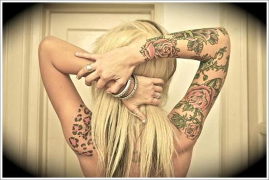 Rose tattoo design, idea 68