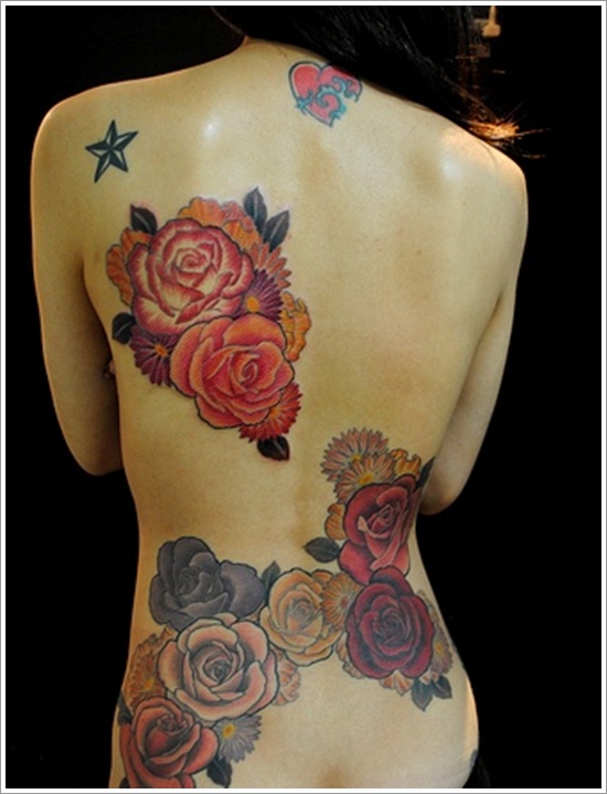 Rose tattoo design, idea 39