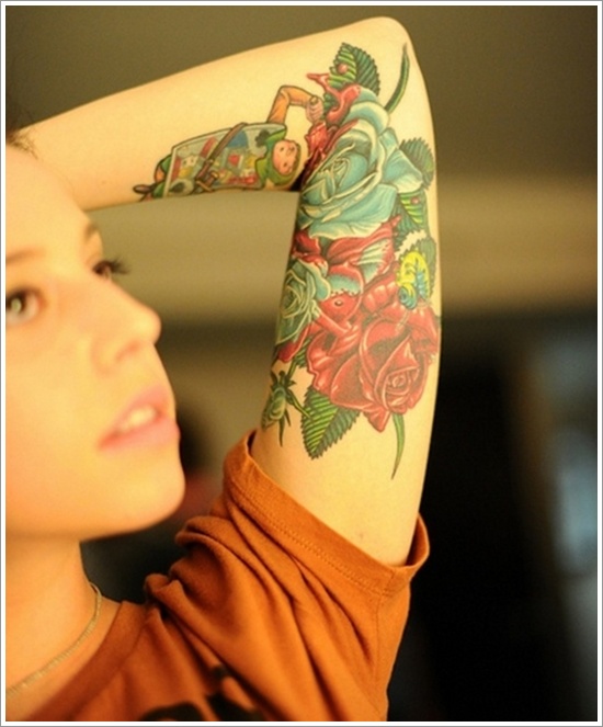 Rose tattoo design, idea 40