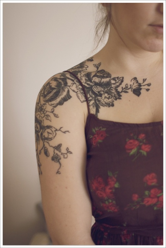 Rose tattoo design, idea 73