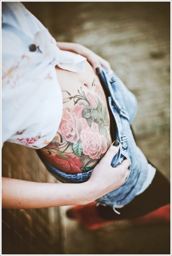 Rose tattoo design, idea 48