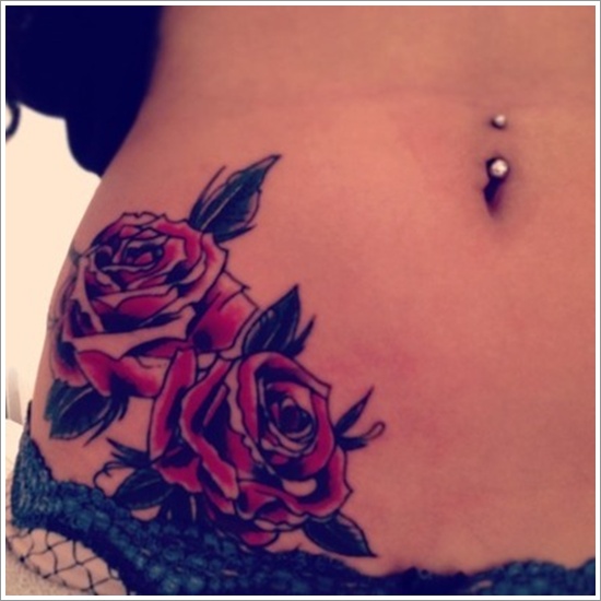 Rose tattoo design, idea 44