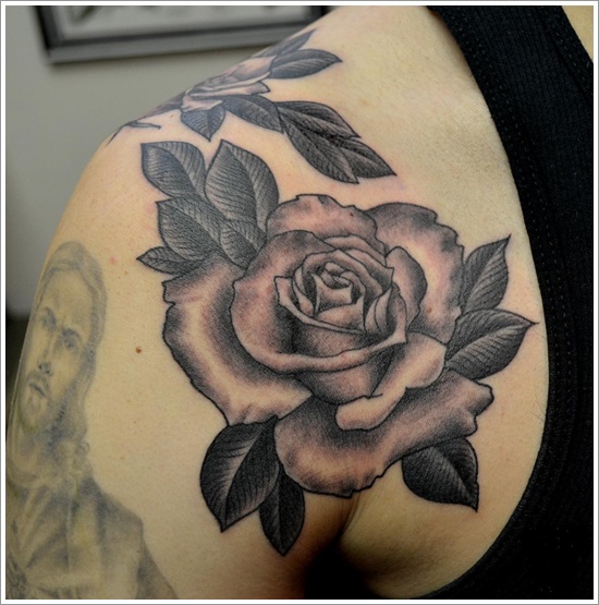 Rose tattoo design, idea 62
