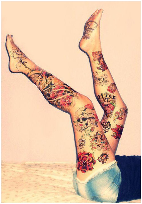 Thigh tattoos design, idea 75