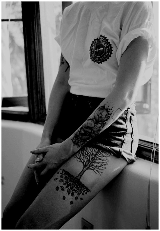 Thigh tattoos design, idea 76