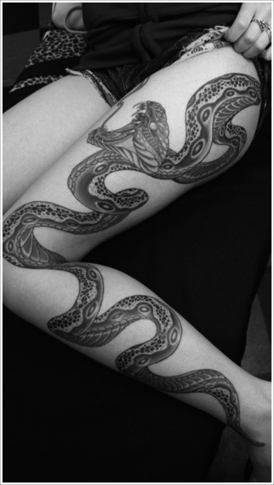 Thigh tattoos design, idea 100