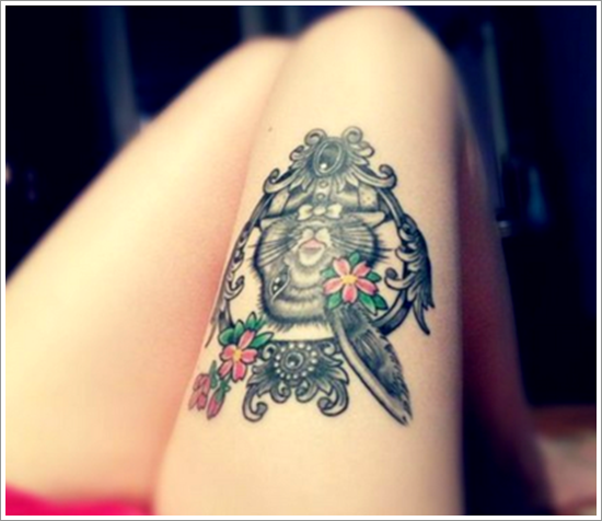 Thigh tattoos design, idea 72