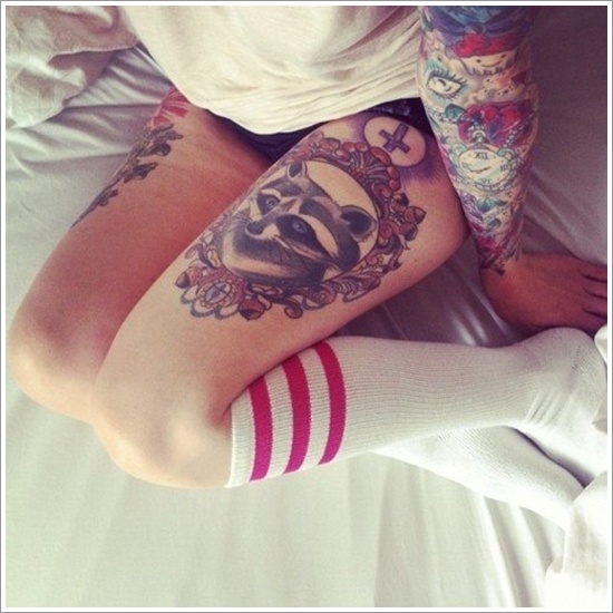 Thigh tattoos design, idea 80