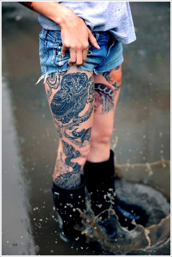 Thigh tattoos design, idea 77