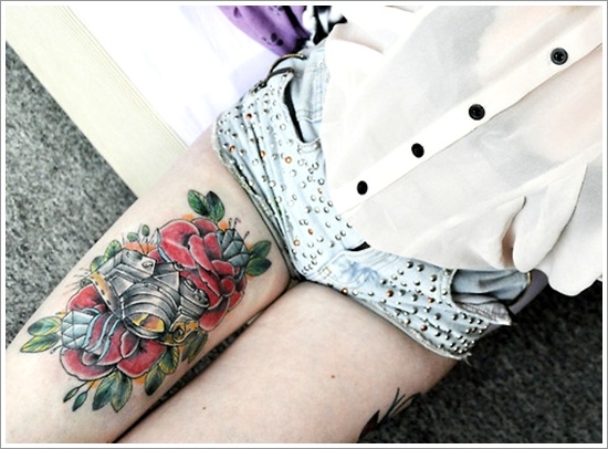 Thigh tattoos design, idea 92