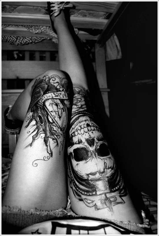 Thigh tattoos design, idea 79