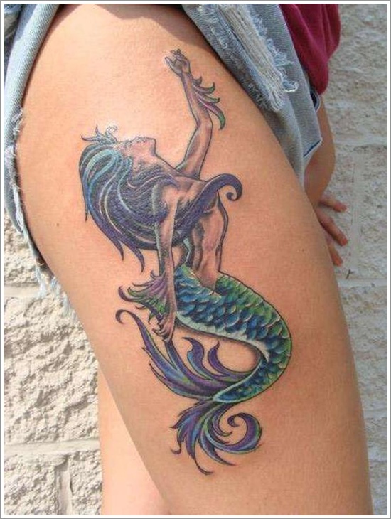 Thigh tattoos design, idea 102