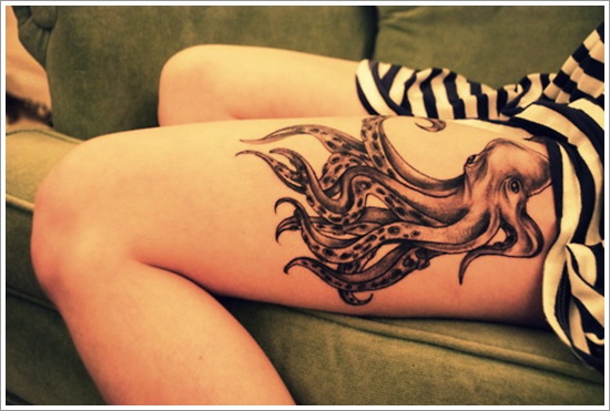 Thigh tattoos design, idea 94