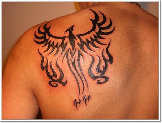 Phoenix tattoo design, idea 13