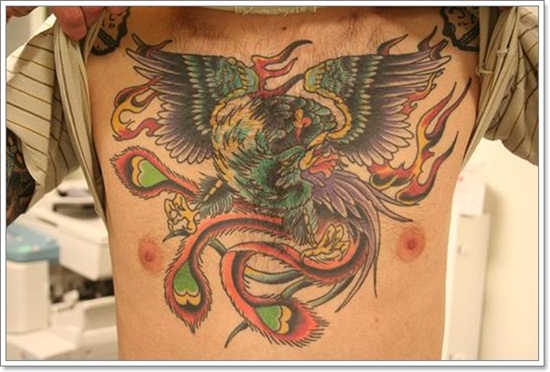 Phoenix tattoo design, idea 19