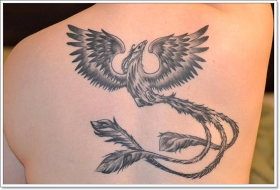 Phoenix tattoo design, idea 25