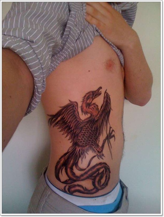 Phoenix tattoo design, idea 5