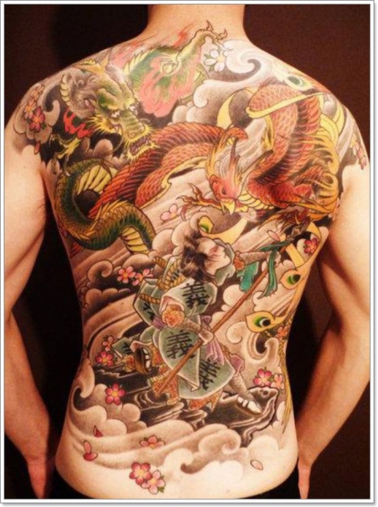 Phoenix tattoo design, idea 6