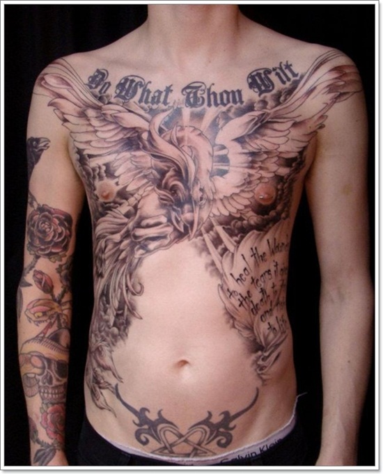 Phoenix tattoo design, idea 9