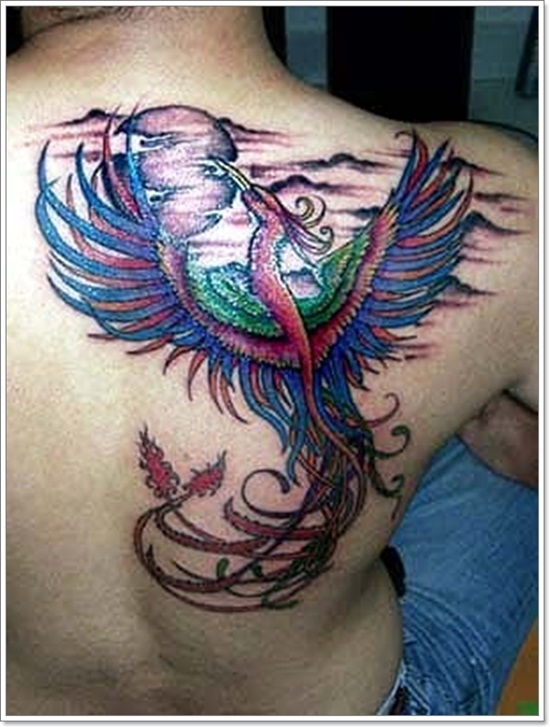 Phoenix tattoo design, idea 10