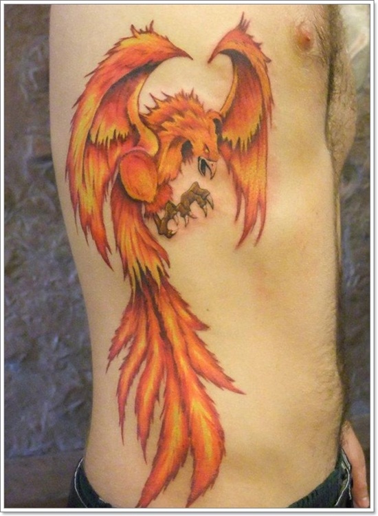 Phoenix tattoo design, idea 11