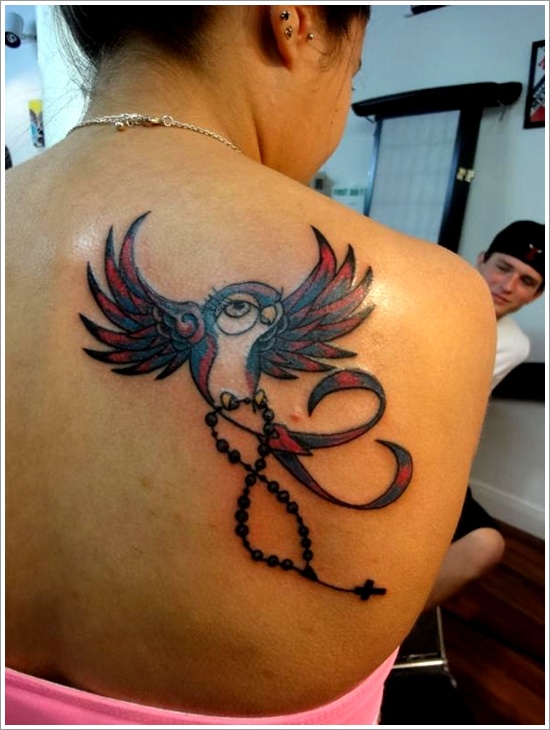 Bird tattoo design, idea 31