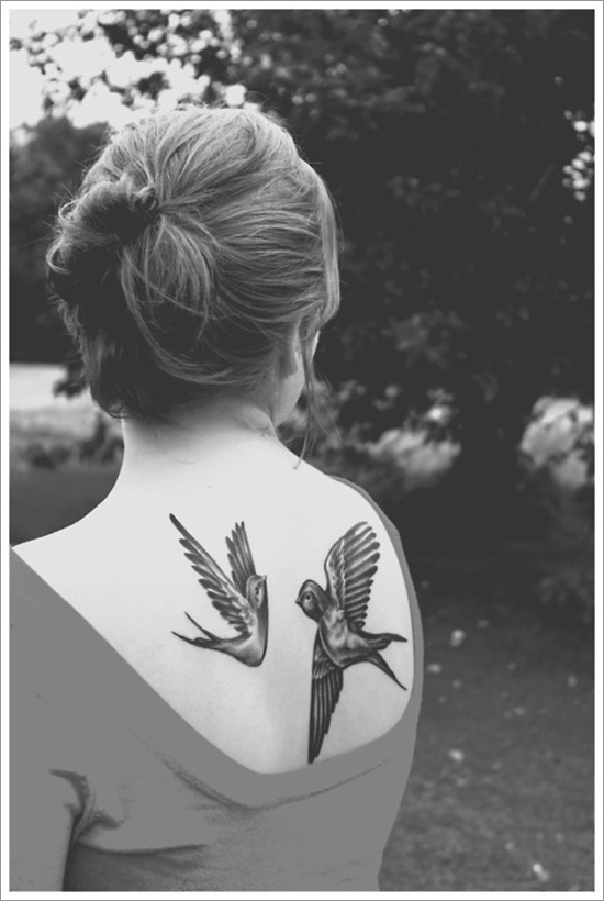 Bird tattoo design, idea 21