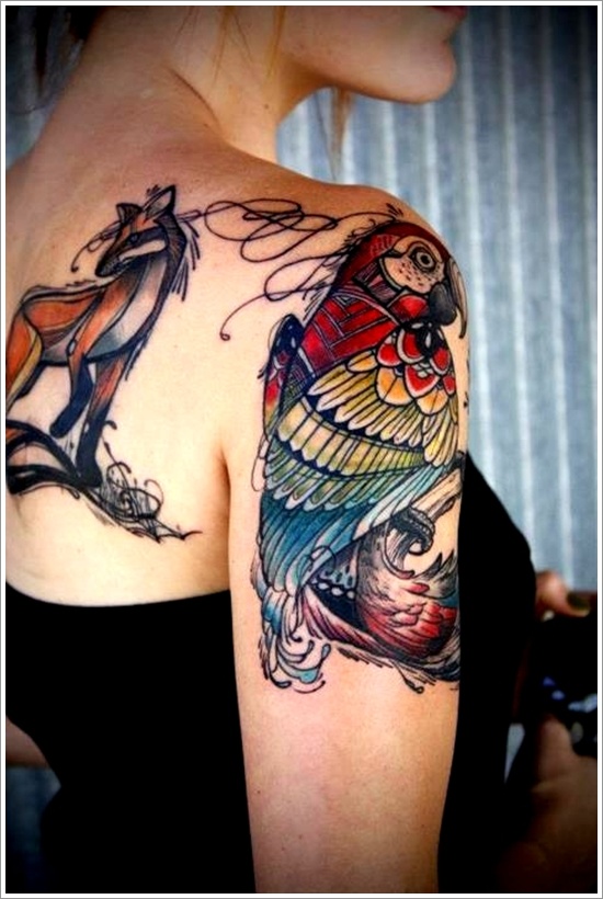 Bird tattoo design, idea 23