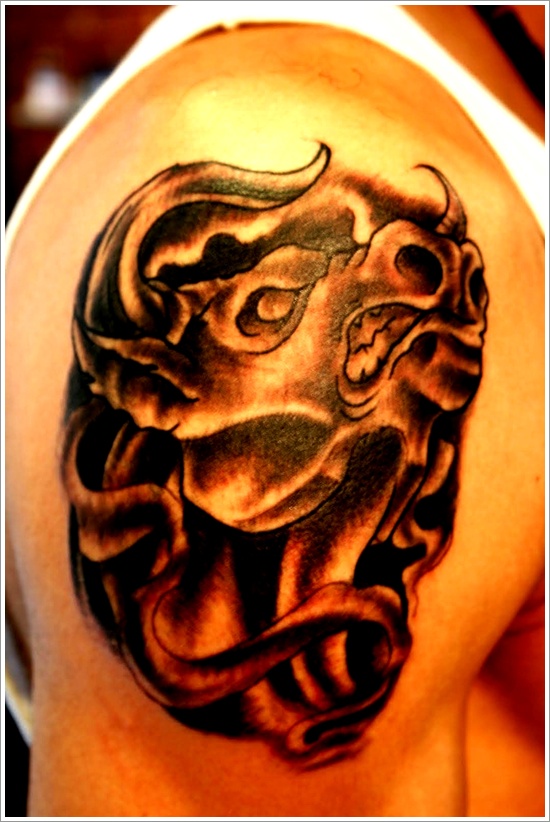 Bull tattoo design, idea 22