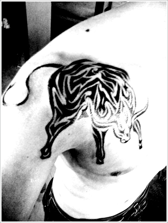 Bull tattoo design, idea 5
