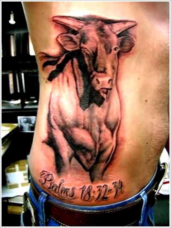 Bull tattoo design, idea 23
