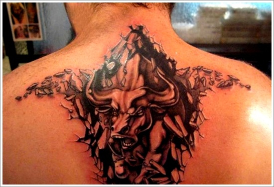 Bull tattoo design, idea 13