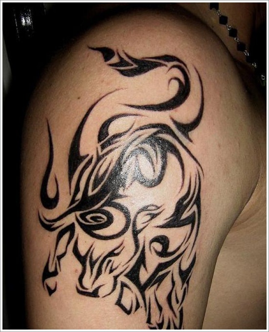 Bull tattoo design, idea 24