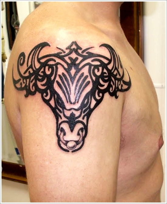 Bull tattoo design, idea 25
