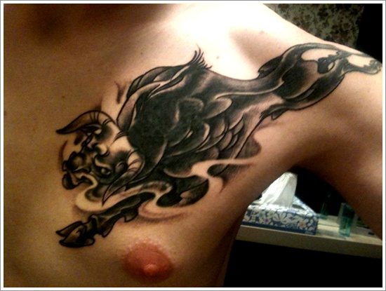 Bull tattoo design, idea 27