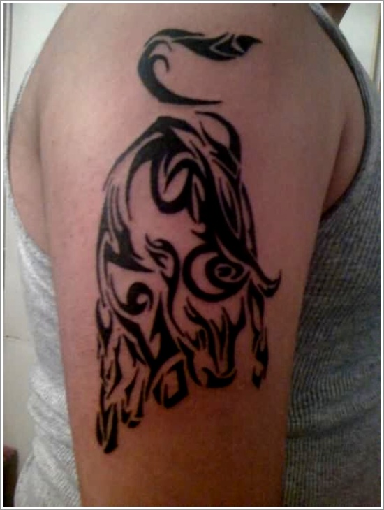 Bull tattoo design, idea 17