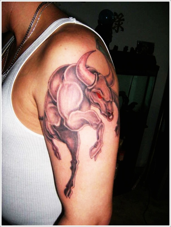 Bull tattoo design, idea 20