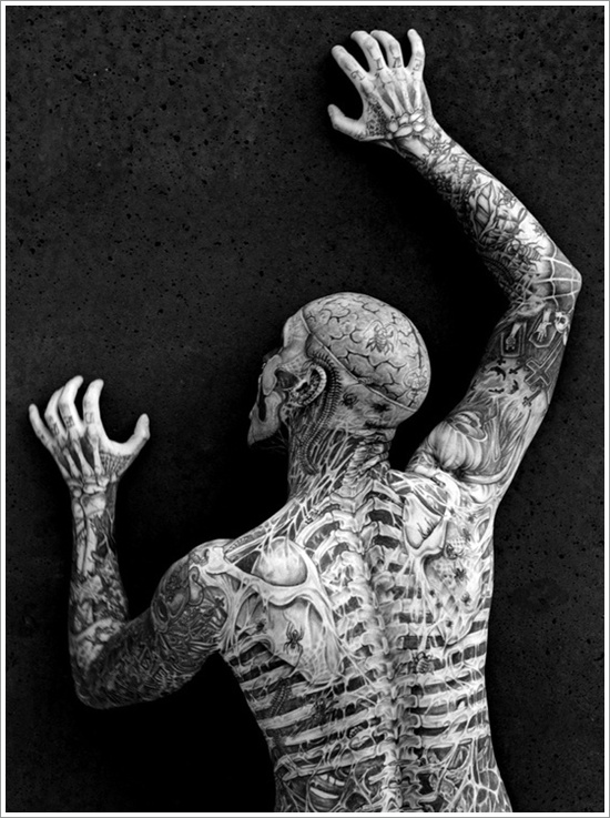 Full body tattoo design, idea 22
