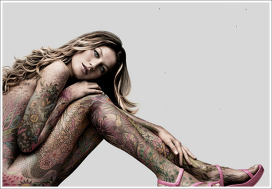 Full body tattoo design, idea 9