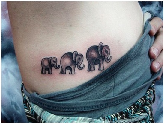 Powerful elephant tattoo design, idea 25