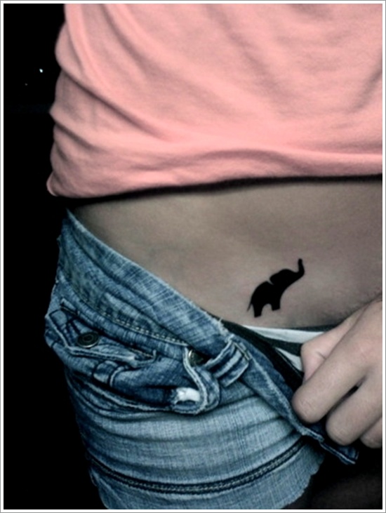 Powerful elephant tattoo design, idea 28