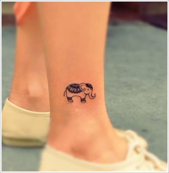 Powerful elephant tattoo design, idea 2