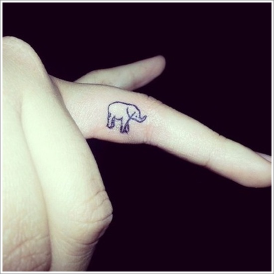 Powerful elephant tattoo design, idea 5